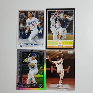 Will Smith 4 Card Baseball Lot